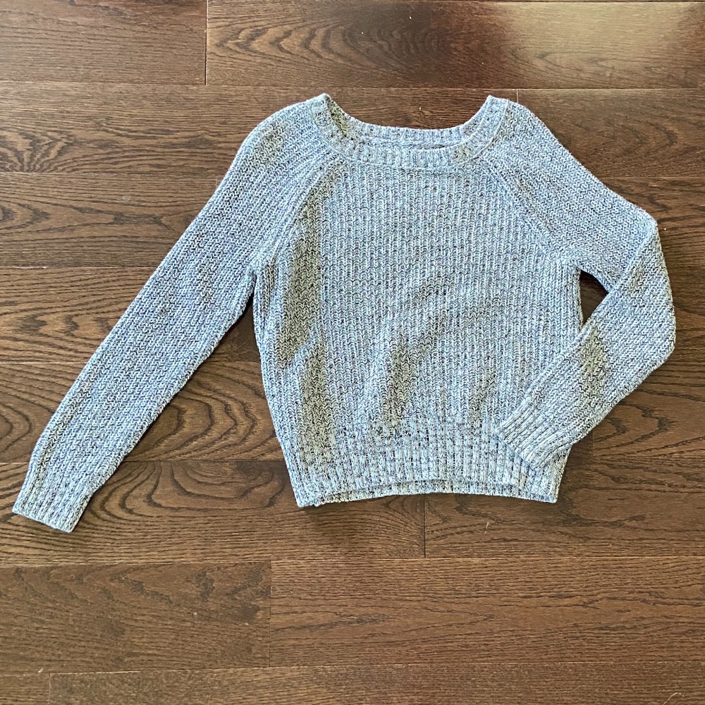 American Eagle Grey Knit Sweater